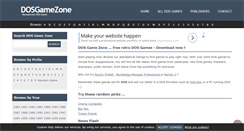 Desktop Screenshot of dosgamezone.com