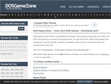 Tablet Screenshot of dosgamezone.com
